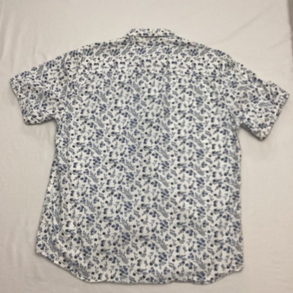 Michael Brandon Mens Shirt Large Floral Print Short Sleeve Button Up Casual - Picture 2 of 6